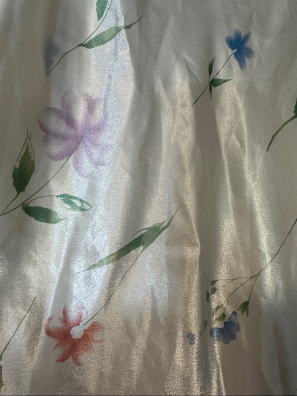 Floral Slip Dress - Ivory with Pastel Florals - Picture 2 of 8